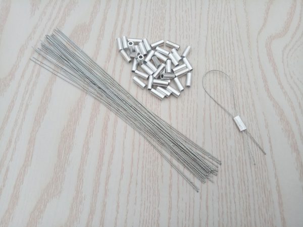 10 ALUMINUM FERRULES SECURITY LEAD SEALS WIRE TAXI LEAD CRIMP WIRE SECURITY SEAL